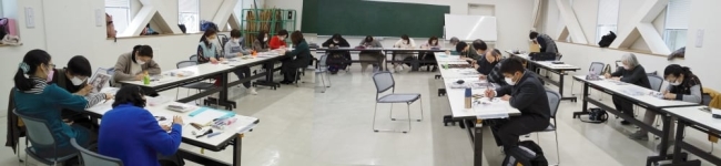 鉛筆画教室授業の様子2